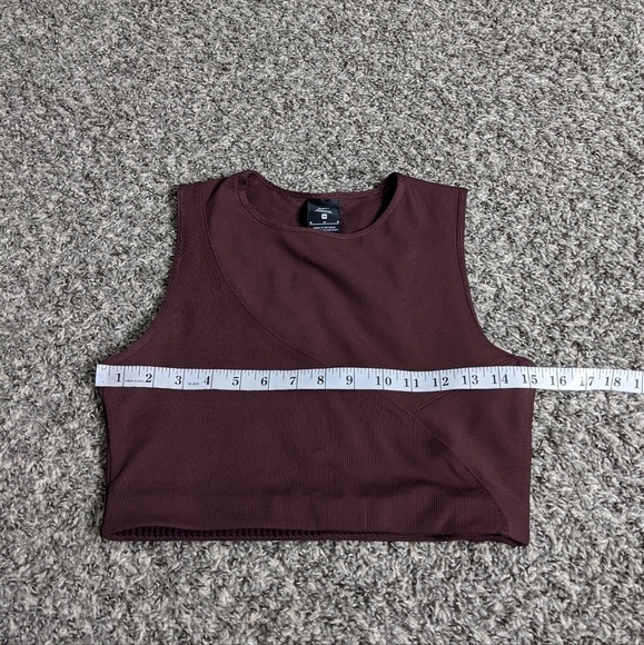 NWT Nike Pro Hypercrop maroon cropped tank M - Picture 5 of 8